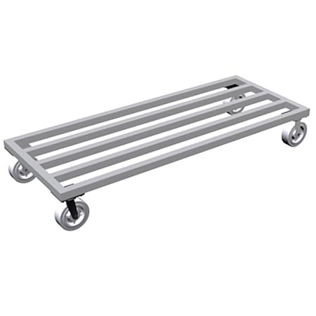 Lockwood Manufacturing 24" x 60" x 9" 1600 lb Capacity Heavy Duty Mobile Dunnage Rack MDR-2460-6